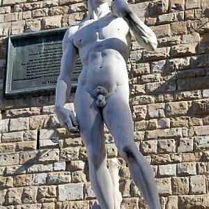Florencie, socha Davida od Michelangela