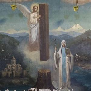 Mccheta - katedrála Životodárných sloupů (Sveti Cchoveli), legenda o sv. Krystýně