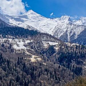 Svanetské údolí na Kavkaze