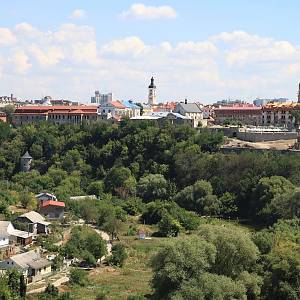 Kamenec Podolský - pohled na město z hradu