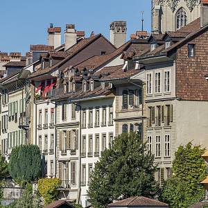 Bern - jižní část na Aarou