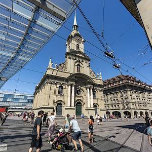 Bern - přednádražní prostor