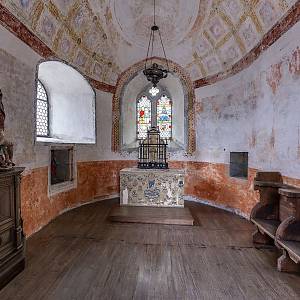 Hrad Gruyères - kaple sv. Jana Křtitele