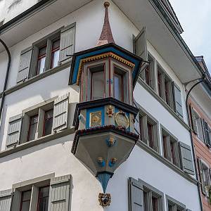 Lucern - domy v historickém centru