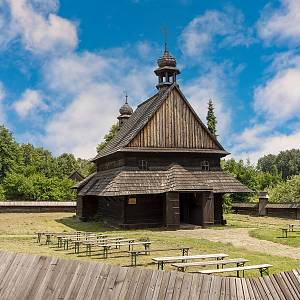 Chořov - skanzen, kostel sv. Josefa z roku 1791 z Nebočova