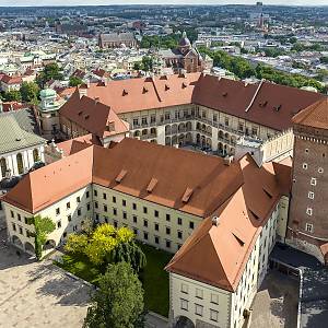 Krakov - královský hrad na Wawelu, renesanční palác