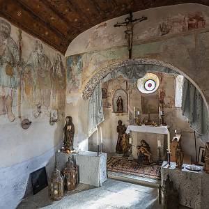 Hrad Tarasp, kaple sv. Jana Křtitele