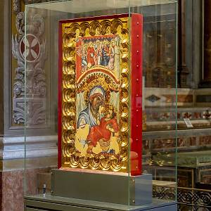 Cremona - kostel sv. Agáty, deska sv. Agáty