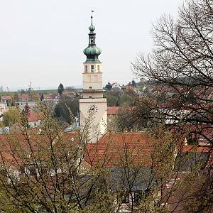 Pohled na Boskovice od zámku.