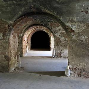 Nadzemní chodby v bastionech opevnění