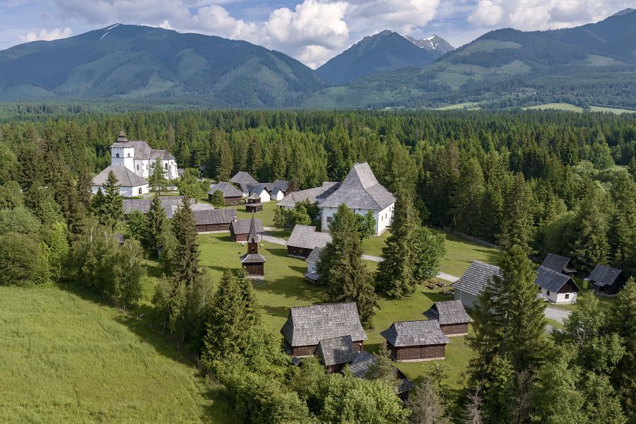 Slovensko - Liptov, skanzen Pribylina