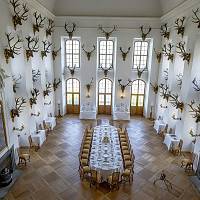 Německo - Moritzburg, velká jídelna