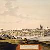 Kolín - pohled na město na vedutě Johanna Venuta z roku 1803, malováno podle staršího obrazu od Johanna Josepha Dietzlera z roku 1723 