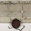 Cerhenice - listina císaře Leopolda I. z roku 1678 o povolení konání trhů (SOkA Kolín)