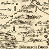 Tuklaty na Müllerově mapě z roku 1720 (© Historický ústav AV ČR)