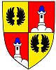 Dolánky - znak posledních majitelů obce, Hohenwarterů z Gerlachsteinu (autor kresby znaku Jan Psota)