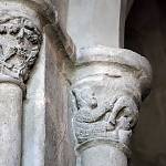 Kolín - chrám sv. Bartoloměje, raně gotická hlavice s motivem Judensau, detail  (2009)