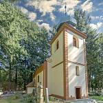 Aldašín - kostel sv. Jiří, pohled od severozápadu (2019)