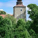 Pašinka - tvrz, dálkový pohled od západu (2007)