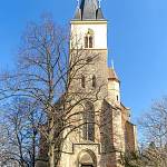 Lošany - kostel sv. Jiří, věž (2020)