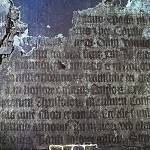 Velim - nápis z roku 1408 pod UV světlem (2015, Tomáš Bergr)