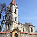 Starý Kolín - kostel sv. Ondřeje, pohled oj jihozápadu (2015)