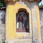 Starý Kolín - kostelní zeď, kaplička sv. Cyrila a Metoděje před opravou (2008)