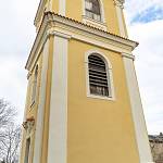 Vrbčany - zvonice u kostela sv. Václava, pohled od jihu (2018)