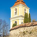 Vrbčany - zvonice u kostela sv. Václava, pohled od jihovýchodu (2020) 