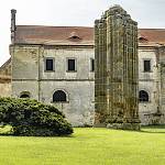 Klášterní Skalice - cisterciácké opatství, pilíř klášterního kostela a kaple Zvěstování Panny Marie (2019)