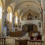 Horní Kruty - kostel sv. Václava, pohled ke kruchtě (2018)