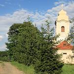 Žabonosy - kostel sv. Václava, pohled od severozápadu (2016)