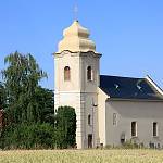 Žabonosy - kostel sv. Václava, jižní strana (2016)
