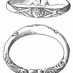 Bronzový plasticky zdobený náramek z poč. 3. stol. př. n. l. (J. L. Píč 1902)