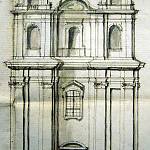 Štolmíř - kostel sv. Havla, nerealizovaný návrh snad od F. M. Kaňky (1709, SOA Praha)