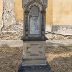Kolín - starý městský hřbitov, náhrobek Františka Pachmana (2018)