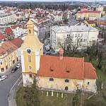 Kolín - kostel sv. Víta, pohled od jihu (2020)