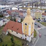 Kolín - kostel sv. Víta, pohled od severozápadu (2020)