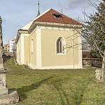 Kolín - kostel sv. Jana Křtitele od východu (2020)