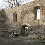 Kolín - kostel Všech svatých, severní stěna lodi ze vnitřku kostela (2017)