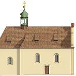 Kolín - kostel Všech svatých, rekonstrukce severního průčelí