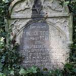 Kolín - starý židovský hřbitov, náhrobek Heinricha Teichnera (2012)
