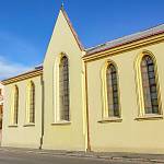 Kolín - kostel Českobratrské evangelické církve, pohled od jihovýchodu (2013)
