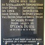 Kolín - kostel Českobratrské evangelické církve, pamětní deska (2018)
