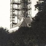 Kolín - gymnázium, stavba věže (1924, foto neznámý autor)