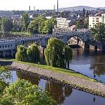 Kolín - Masarykův most z Práchovny (2022)