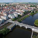 Kolín - Masarykův most od východu (2016)