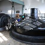 Kolín - Masartykův most, původní Francisova turbína HTG4 (2008)
