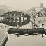 Kolín - Masarykův most, zahájení stavby (kolem roku 1922, SOkA Kolín)