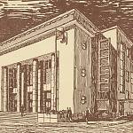 Kolín - studie divadla od Jindřicha Freiwalda (1937)